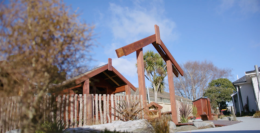 Entrance of a Marae