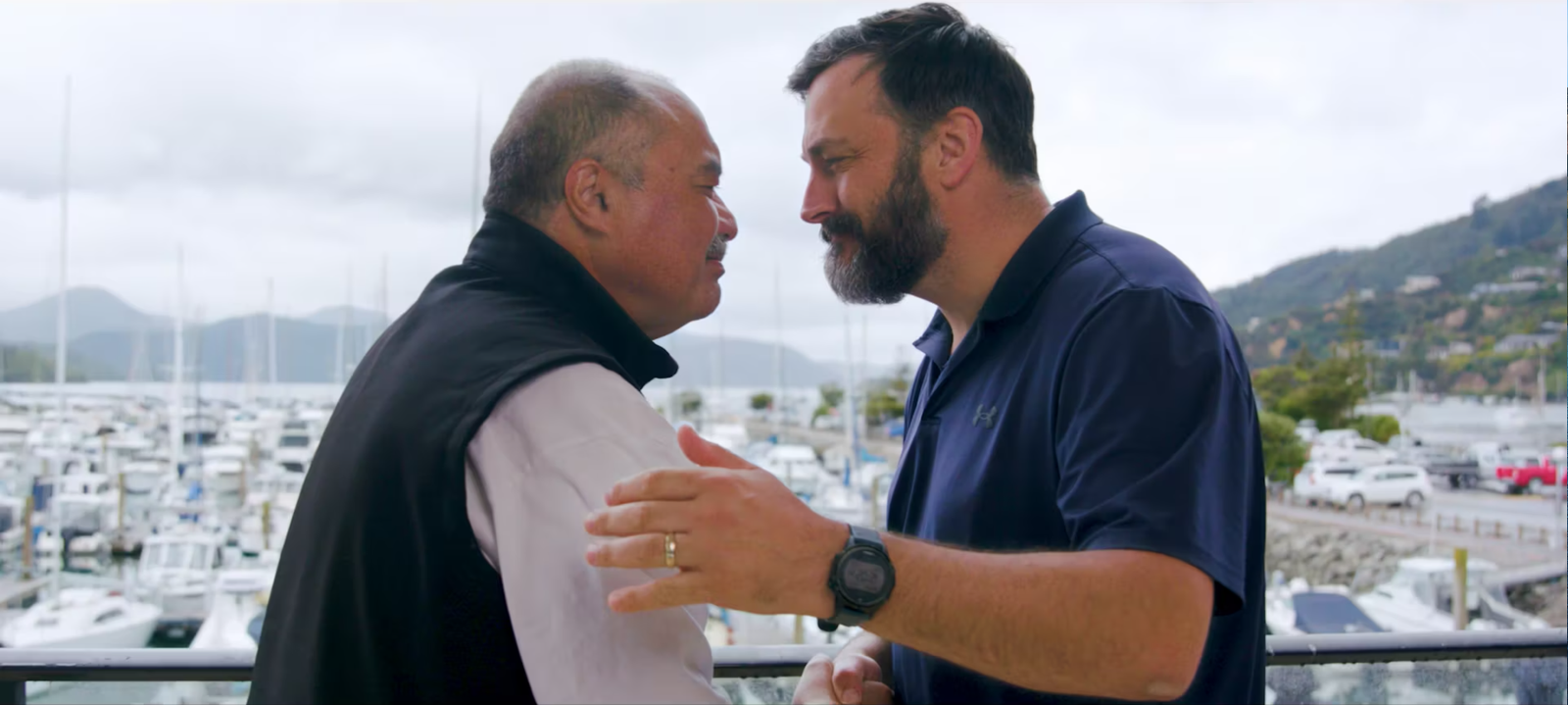 Video thumbnail hongi between two men 